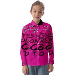 Bow To Toe Cheer Kids  Long Sleeve Shirt by artworkshop