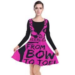 Bow To Toe Cheer Plunge Pinafore Dress by artworkshop