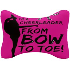Bow To Toe Cheer Seat Head Rest Cushion by artworkshop