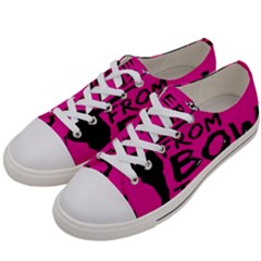 Bow To Toe Cheer Men s Low Top Canvas Sneakers by artworkshop