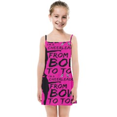 Bow To Toe Cheer Kids  Summer Sun Dress by artworkshop