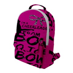 Bow To Toe Cheer Flap Pocket Backpack (large) by artworkshop