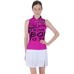 Bow To Toe Cheer Women s Sleeveless Polo Tee by artworkshop