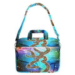 Browning Deer Glitter Galaxy Macbook Pro Shoulder Laptop Bag  by artworkshop