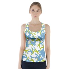 Birds Silhouette Motif Random Pattern Racer Back Sports Top by dflcprintsclothing