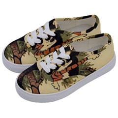 Calvin And Hobbes Kids  Classic Low Top Sneakers by artworkshop