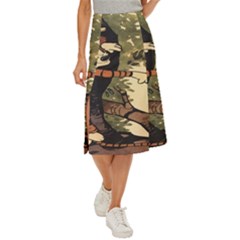 Calvin And Hobbes Midi Panel Skirt