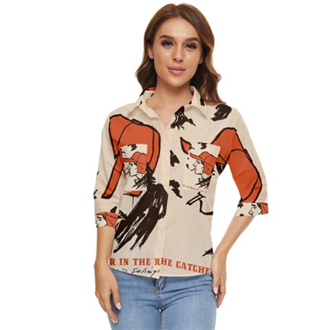 Catcher In The Rye Women s Quarter Sleeve Pocket Shirt by artworkshop