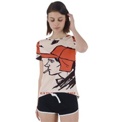 Catcher In The Rye Short Sleeve Foldover Tee by artworkshop