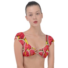 Watermelon Cap Sleeve Ring Bikini Top by artworkshop