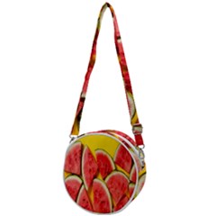 Watermelon Crossbody Circle Bag by artworkshop