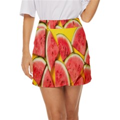 Watermelon Mini Front Wrap Skirt
