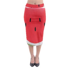 Watermelon Pillow Fluffy Midi Pencil Skirt by artworkshop