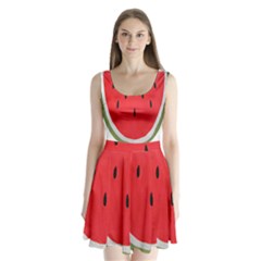 Watermelon Pillow Fluffy Split Back Mini Dress  by artworkshop