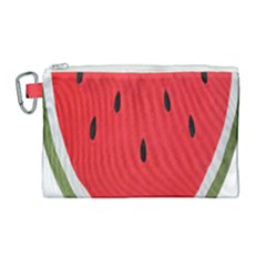 Watermelon Pillow Fluffy Canvas Cosmetic Bag (large) by artworkshop