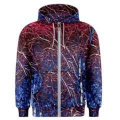 Autumn Fractal Forest Background Men s Zipper Hoodie by Amaryn4rt