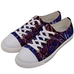 Autumn Fractal Forest Background Women s Low Top Canvas Sneakers by Amaryn4rt