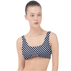 Black And White Checkerboard Background Board Checker The Little Details Bikini Top by Amaryn4rt