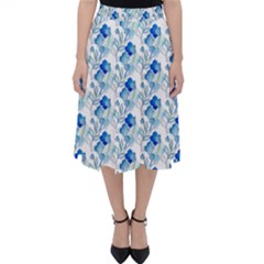 Flowers Pattern Classic Midi Skirt by Sparkle