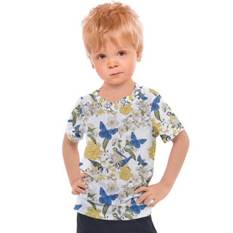 Birds Pattern Kids  Sports Tee by Sparkle