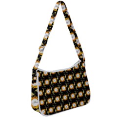 Flowers Pattern Zip Up Shoulder Bag by Sparkle