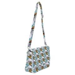 Birds Shoulder Bag With Back Zipper by Sparkle