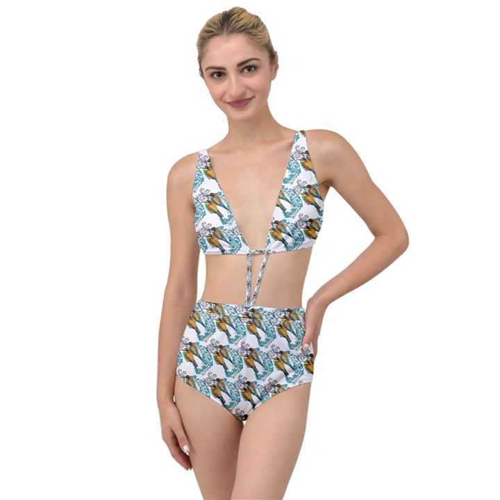 Birds Tied Up Two Piece Swimsuit