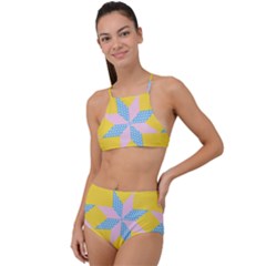 Geometry High Waist Tankini Set