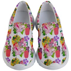 Bunch Of Flowers Kids Lightweight Slip Ons by Sparkle
