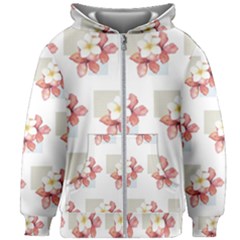Floral Kids  Zipper Hoodie Without Drawstring by Sparkle