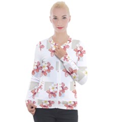 Floral Casual Zip Up Jacket by Sparkle