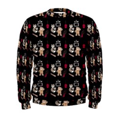 Cat Pattern Men s Sweatshirt by Sparkle