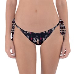 Cat Pattern Reversible Bikini Bottom by Sparkle