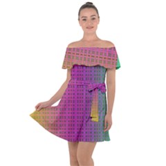 Bismuth Flow Off Shoulder Velour Dress by Thespacecampers