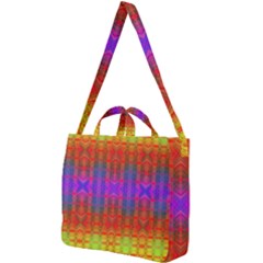 Electric Sunset Square Shoulder Tote Bag by Thespacecampers