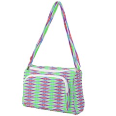 Electro Stripe Front Pocket Crossbody Bag by Thespacecampers