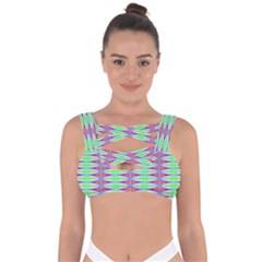 Electro Stripe Bandaged Up Bikini Top by Thespacecampers