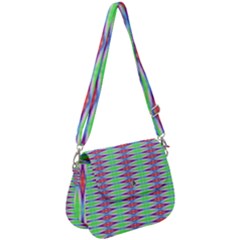 Electro Stripe Saddle Handbag by Thespacecampers