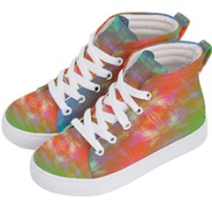 Faded Consciousness Kids  Hi-top Skate Sneakers by Thespacecampers