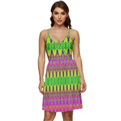 Groovy Godess V-neck Pocket Summer Dress  by Thespacecampers