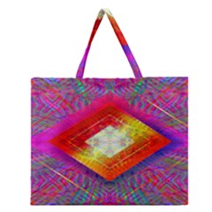 Diamond In The Rough Zipper Large Tote Bag by Thespacecampers