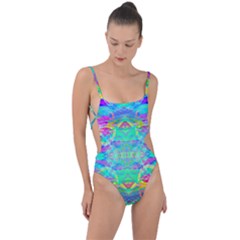 Experimental Dreams Tie Strap One Piece Swimsuit by Thespacecampers