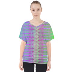 Glitch Machine V-neck Dolman Drape Top by Thespacecampers