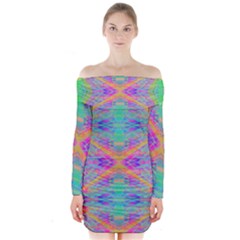 Hippie Dippie Long Sleeve Off Shoulder Dress by Thespacecampers