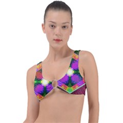 Honeycomb High Ring Detail Bikini Top by Thespacecampers