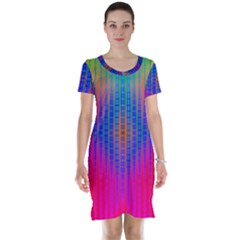 Intoxicating Rainbows Short Sleeve Nightdress by Thespacecampers