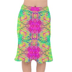 Kaleidoscopic Fun Short Mermaid Skirt by Thespacecampers