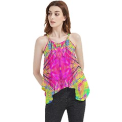 Kaleidoscopic Fun Flowy Camisole Tank Top by Thespacecampers