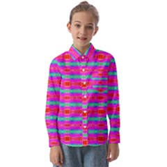 Love Burst Kids  Long Sleeve Shirt by Thespacecampers