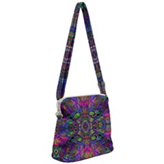 Mind Bender Zipper Messenger Bag by Thespacecampers